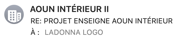 De Aoun Intérieur, objet : RE: Projet enseigne Aoun Intérieur
