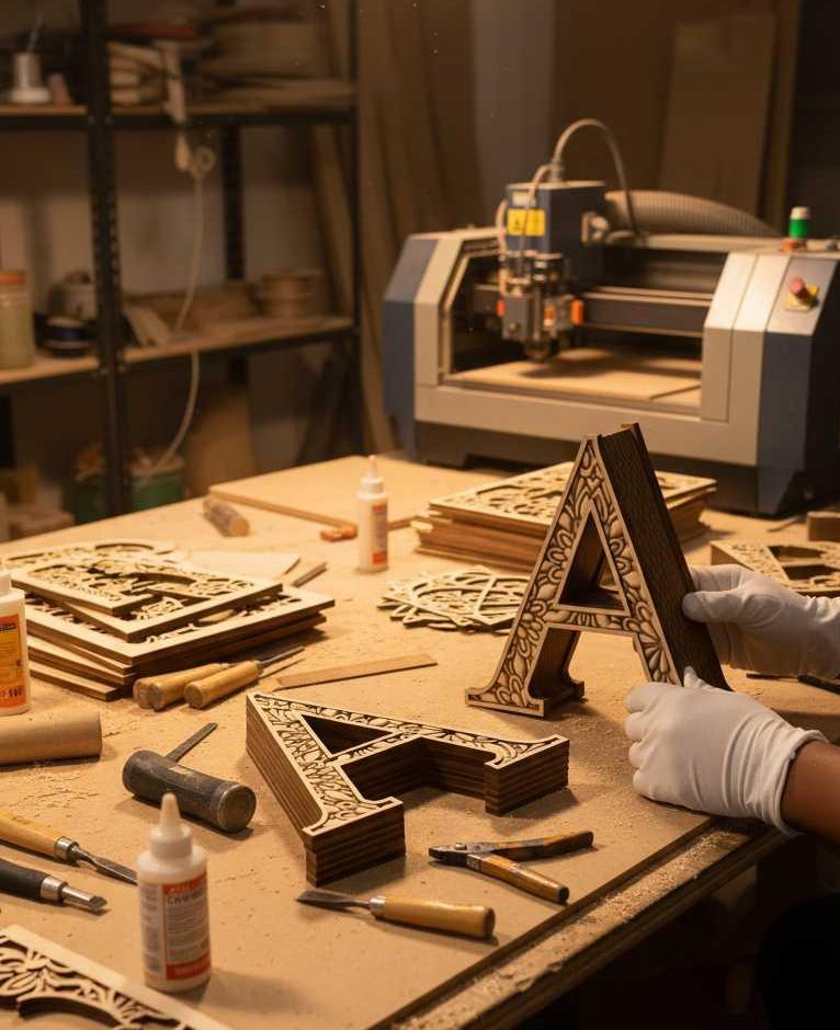 ladonna logo sur mesure lettre gravé